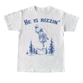 He Is Rizzin Vintage Jesus Playing Basketball 90s - Adult & Kids T-Shirts, Sweatshirts & Hoodies apparel design preview 1