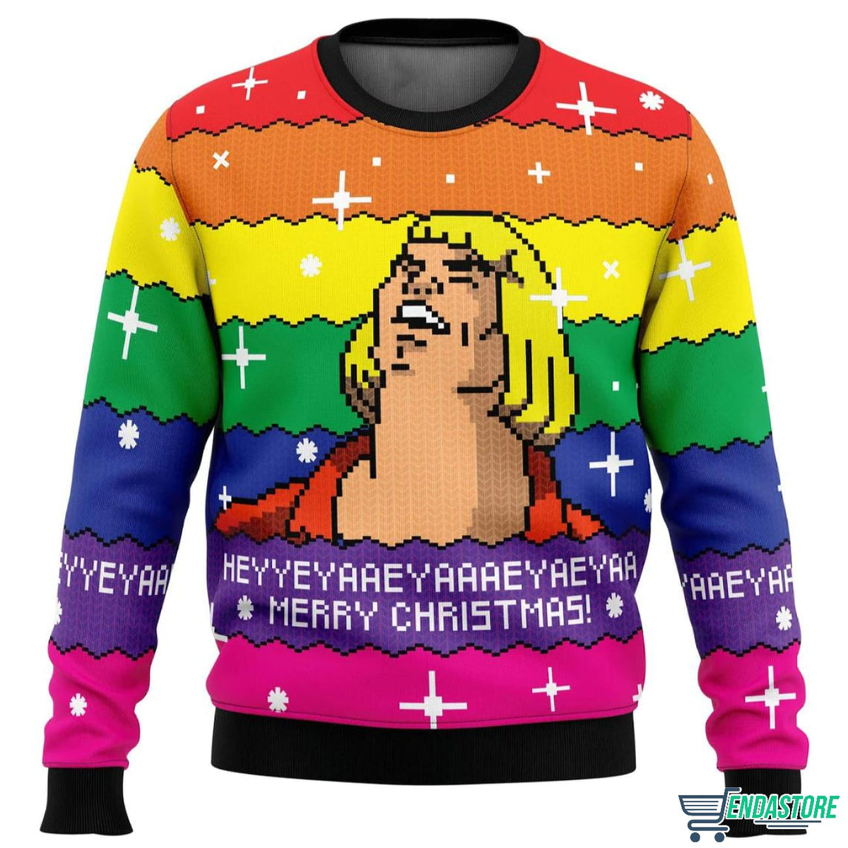 He Man LGBT Rainbow 3D Christmas Sweater - Holiday Gift product image