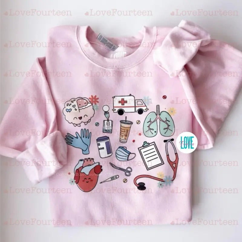 Healthcare Essentials Hot Trend - Adult & Kids T-Shirts, Sweatshirts & Hoodies apparel design preview 1