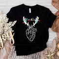 Heart Anatomy Light Nurse Reindeer Anatomical Xmas - Adult & Kids T-Shirts, Sweatshirts & Hoodies apparel design preview 1