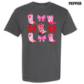 Heart Boot Bow Collage Comfort Colors 'NLB' - Adult & Kids T-Shirts, Sweatshirts & Hoodies apparel design preview 1