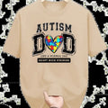 Heart Father Autism Dad Like Normal Except Boy Mom - Adult & Kids T-Shirts, Sweatshirts & Hoodies apparel design preview 1