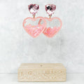 Heart Glitter Shaker Earrings - Adult & Kids T-Shirts, Sweatshirts & Hoodies apparel design preview 1