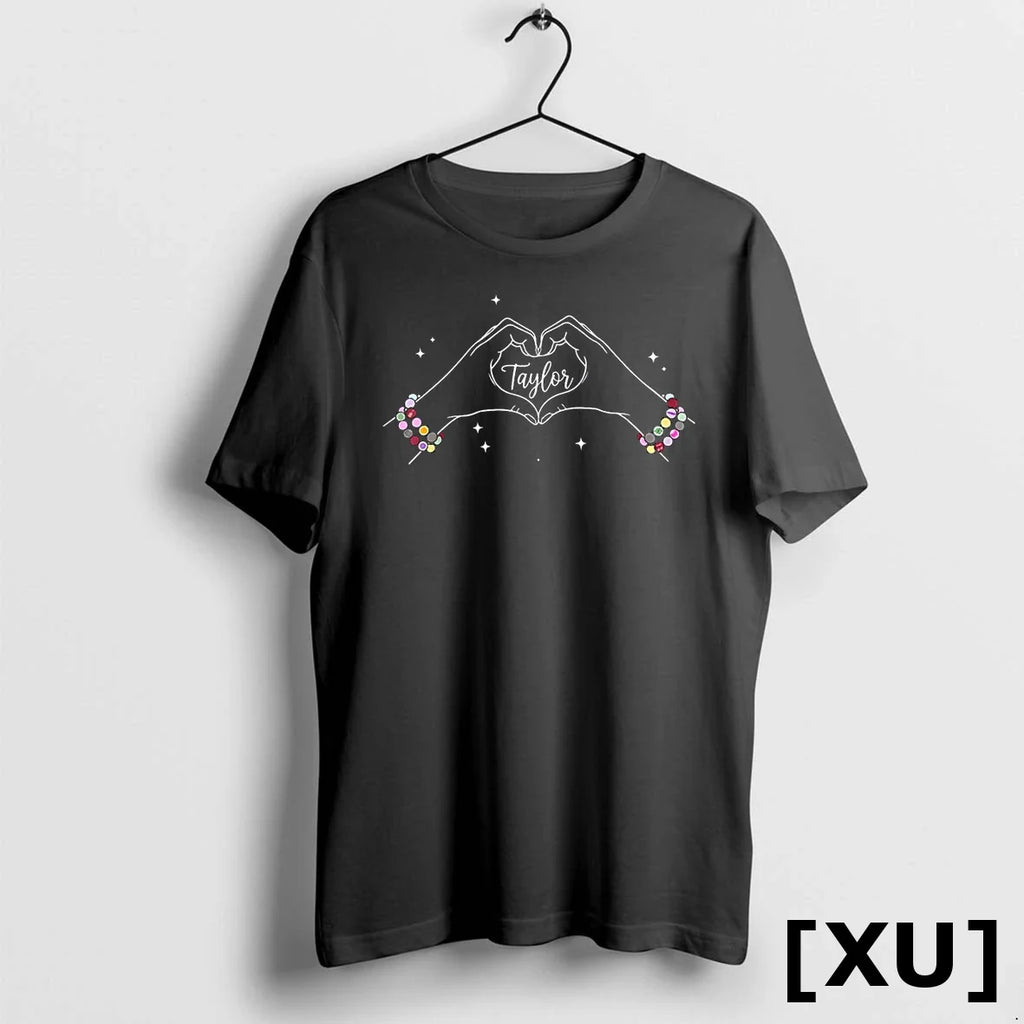 Heart Hands Taylor First Name Girl Vintage 70s 80s - Adult & Kids T-Shirts, Sweatshirts & Hoodies apparel design preview 1
