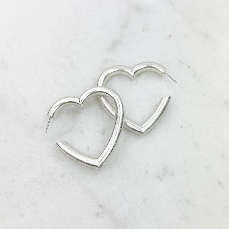 Heart Hoop Earrings *Final Sale* - Adult & Kids T-Shirts, Sweatshirts & Hoodies apparel design preview 1
