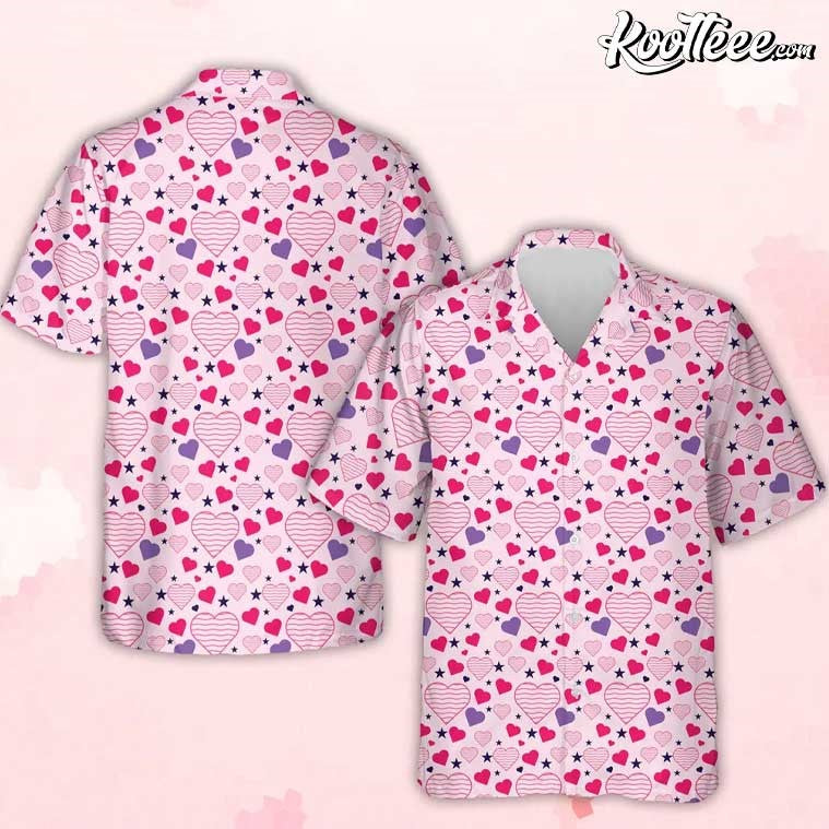 Heart Shaped Valentines Day Gift Hawaiian - Adult & Kids T-Shirts, Sweatshirts & Hoodies apparel design preview 1