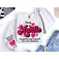 Heart Her Sleeve Custom Aunt Auntie Vday - Adult & Kids T-Shirts, Sweatshirts & Hoodies apparel design preview 1