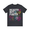 Hearts Not Parts Pansexual Pride Subtle Shir Discreet - Adult & Kids T-Shirts, Sweatshirts & Hoodies apparel design preview 1