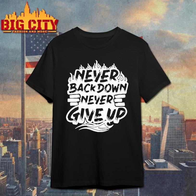 Heath Wavers Never Backdown Give Up - Adult & Kids T-Shirts, Sweatshirts & Hoodies apparel design preview 1