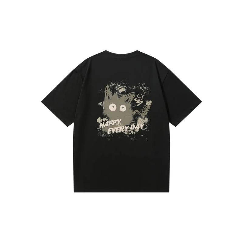 Heavy American Back Cartoon Print Simple All Matching - Adult & Kids T-Shirts, Sweatshirts & Hoodies apparel design preview 1