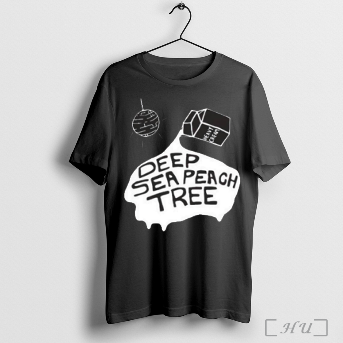 Heavy Cream Deep Sea Peach Tree Logo - Adult & Kids T-Shirts, Sweatshirts & Hoodies apparel design preview 1