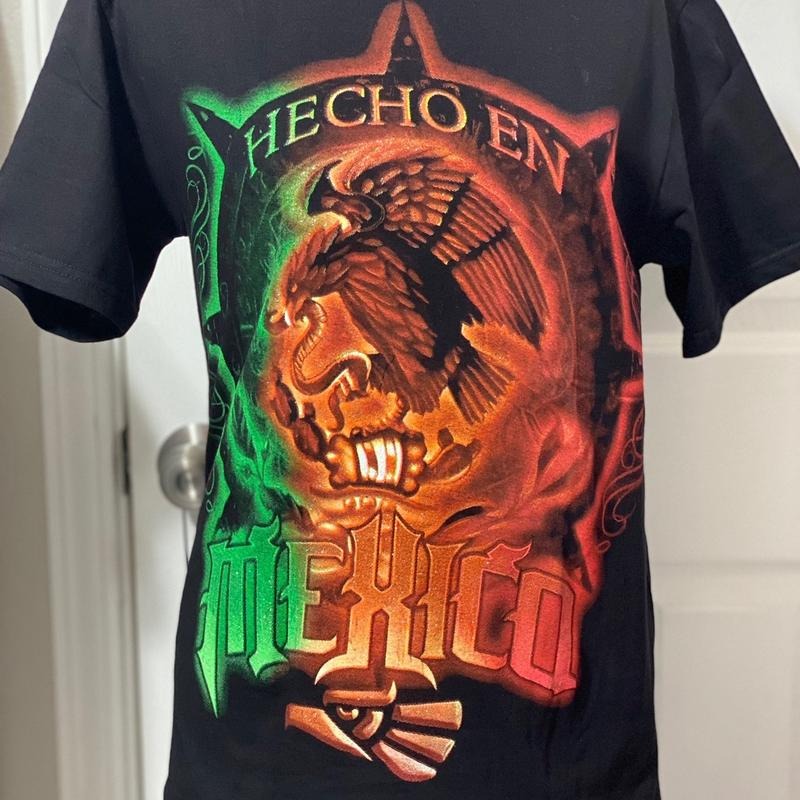 Hecho En Mexico Cotton Black Casual - Adult & Kids T-Shirts, Sweatshirts & Hoodies apparel design preview 1