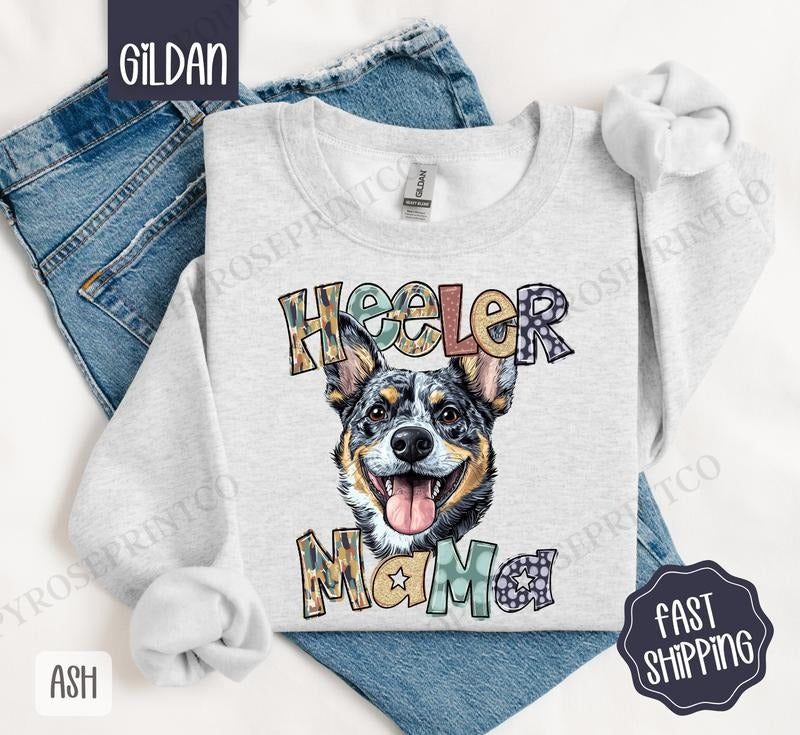 Heeler Mama Dog Cute Mom - Adult & Kids T-Shirts, Sweatshirts & Hoodies apparel design preview 1