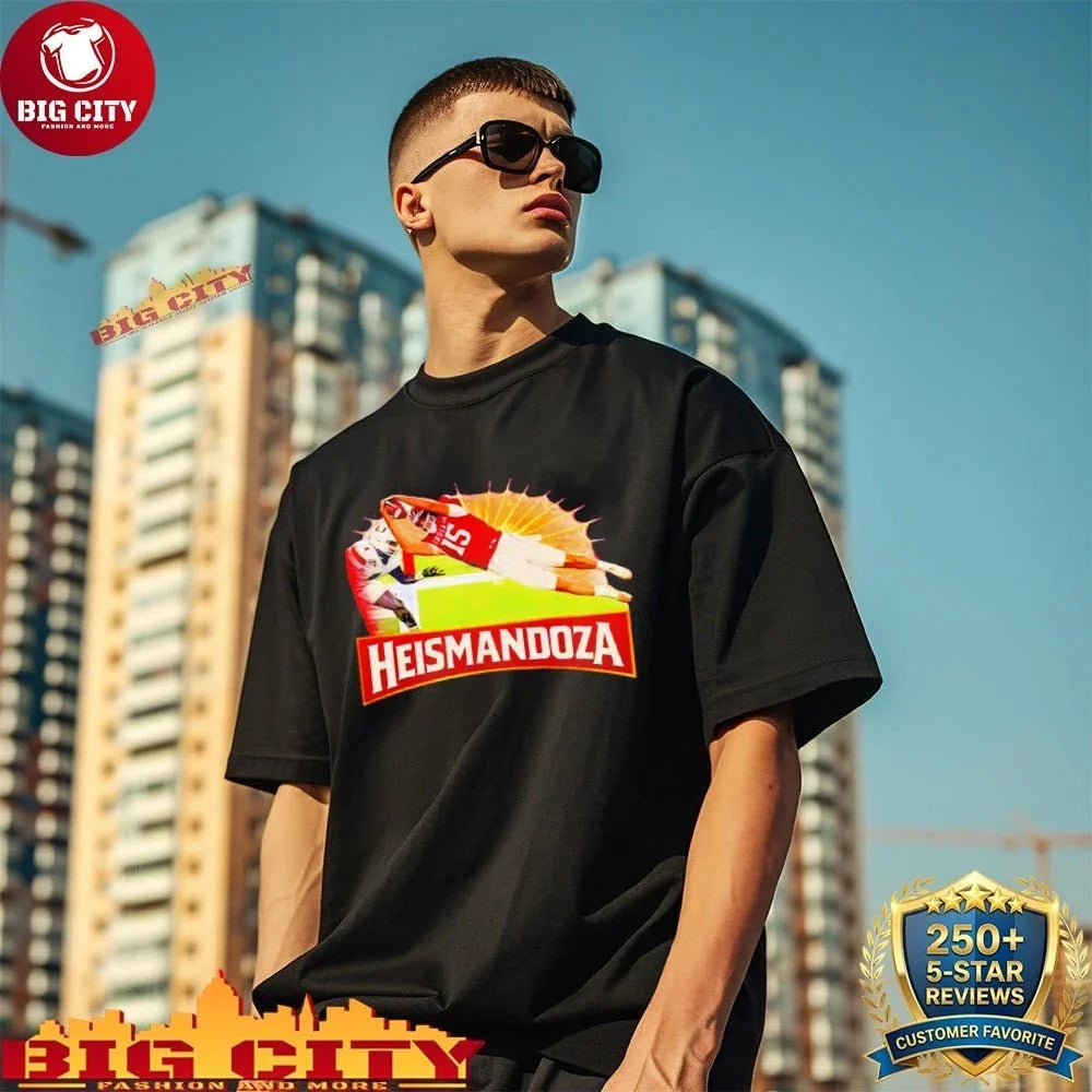 Heismandoza Fernando Mendoza - Adult & Kids T-Shirts, Sweatshirts & Hoodies apparel design preview 1