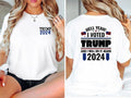 Hell Yeah I Voted Trump Will Do Again Election Season - Adult & Kids T-Shirts, Sweatshirts & Hoodies apparel design preview 1