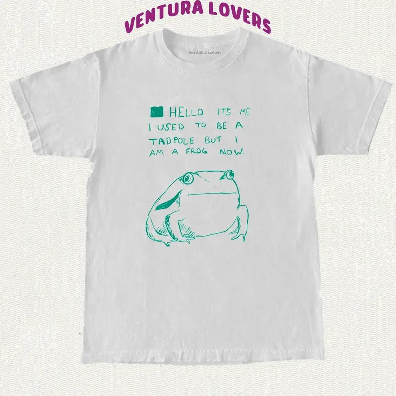Hello 'S Me I Used Be Tad Pole But Am Frog Now - Adult & Kids T-Shirts, Sweatshirts & Hoodies apparel design preview 1
