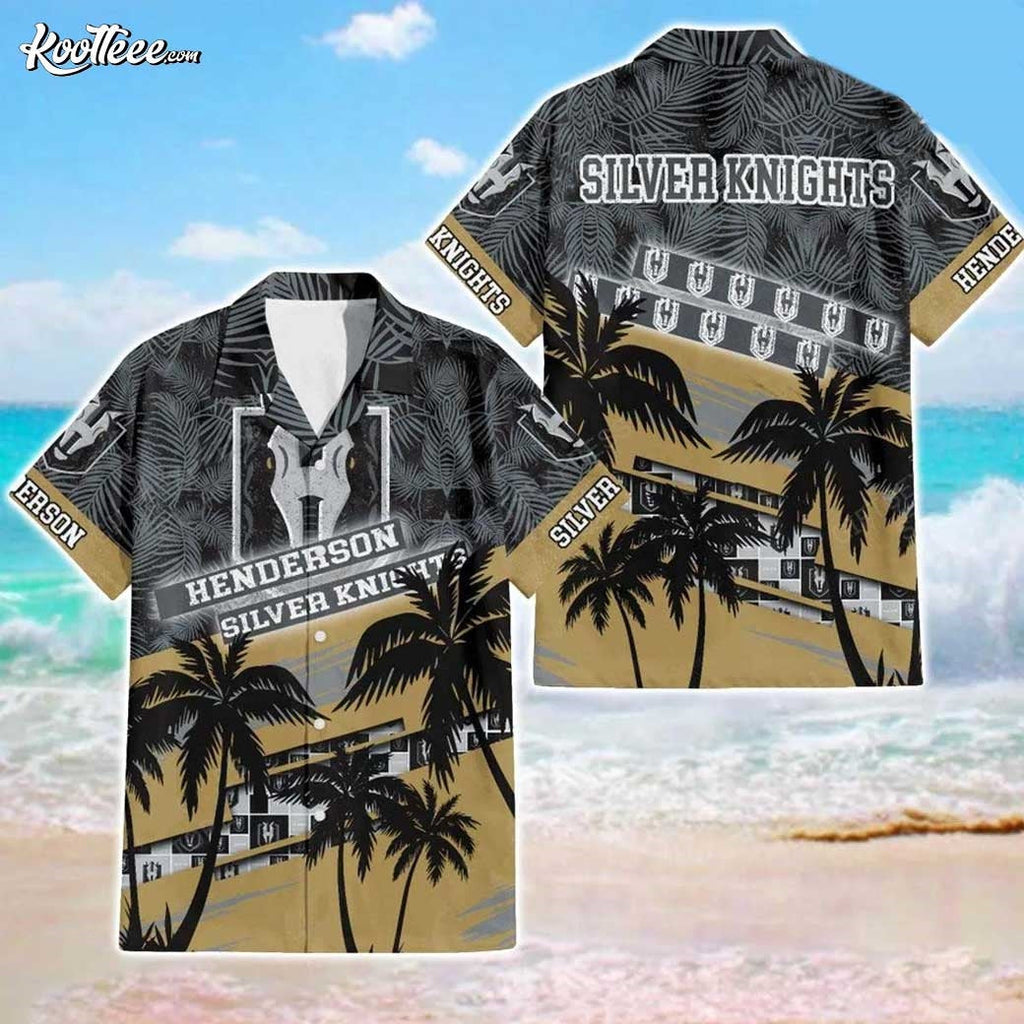 Henderson Silver Knights AHL Hawaiian - Adult & Kids T-Shirts, Sweatshirts & Hoodies apparel design preview 1