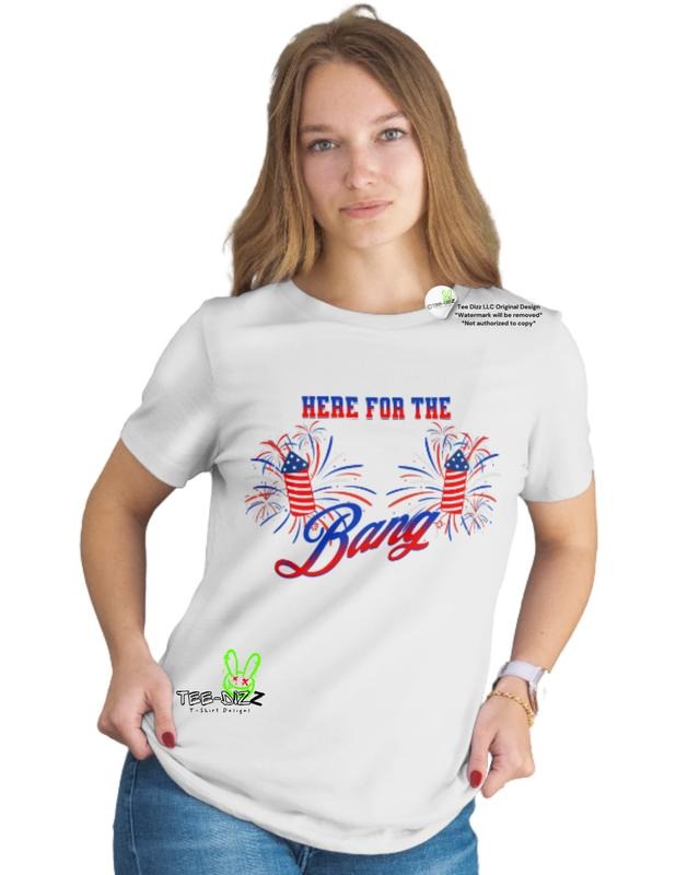 Here Bang Funny 4th July - Adult & Kids T-Shirts, Sweatshirts & Hoodies apparel design preview 1
