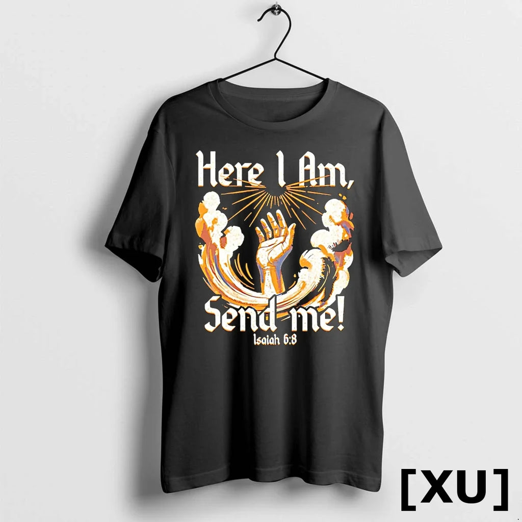 Here I Am Send Me Isaiah 6 8 Sweater - Adult & Kids T-Shirts, Sweatshirts & Hoodies apparel design preview 1