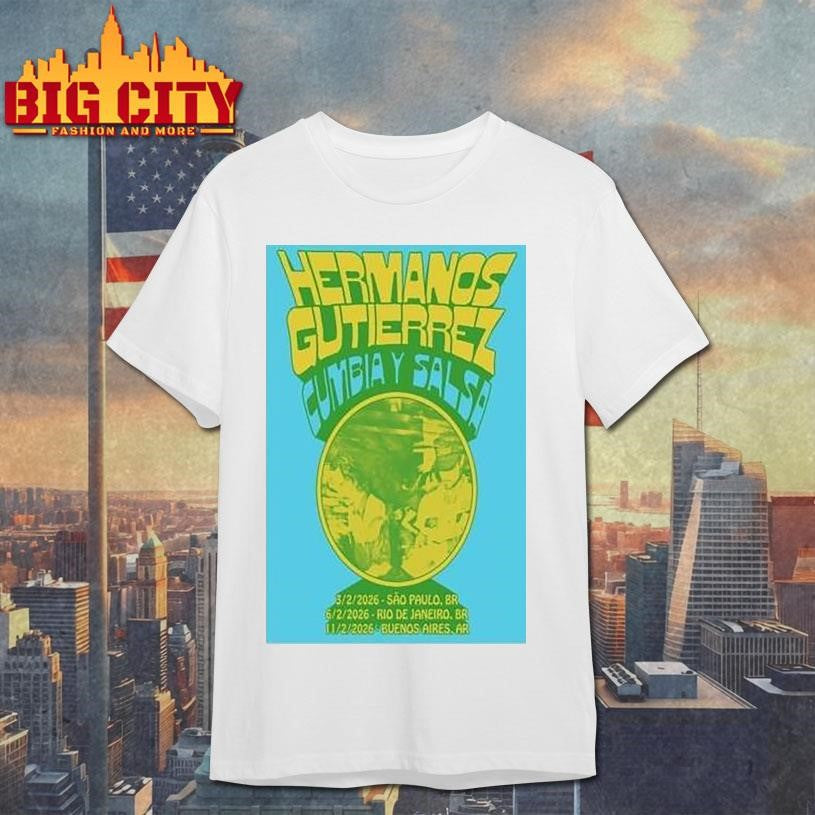 Hermanos Gutiérrez South America Tour 2026 - Adult & Kids T-Shirts, Sweatshirts & Hoodies apparel design preview 1