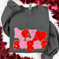 Hey Sugar Chenille Patch CHARCOAL - Adult & Kids T-Shirts, Sweatshirts & Hoodies apparel design preview 1