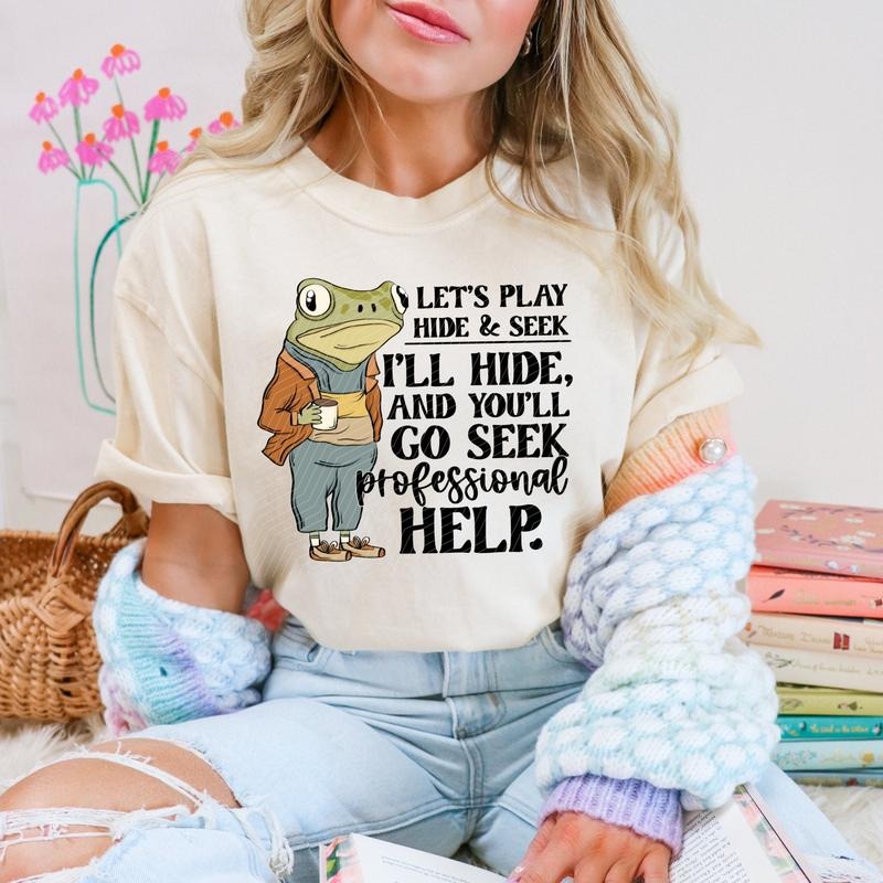 Hide Seek DTF Transfers THIS IS NOT - Adult & Kids T-Shirts, Sweatshirts & Hoodies apparel design preview 1