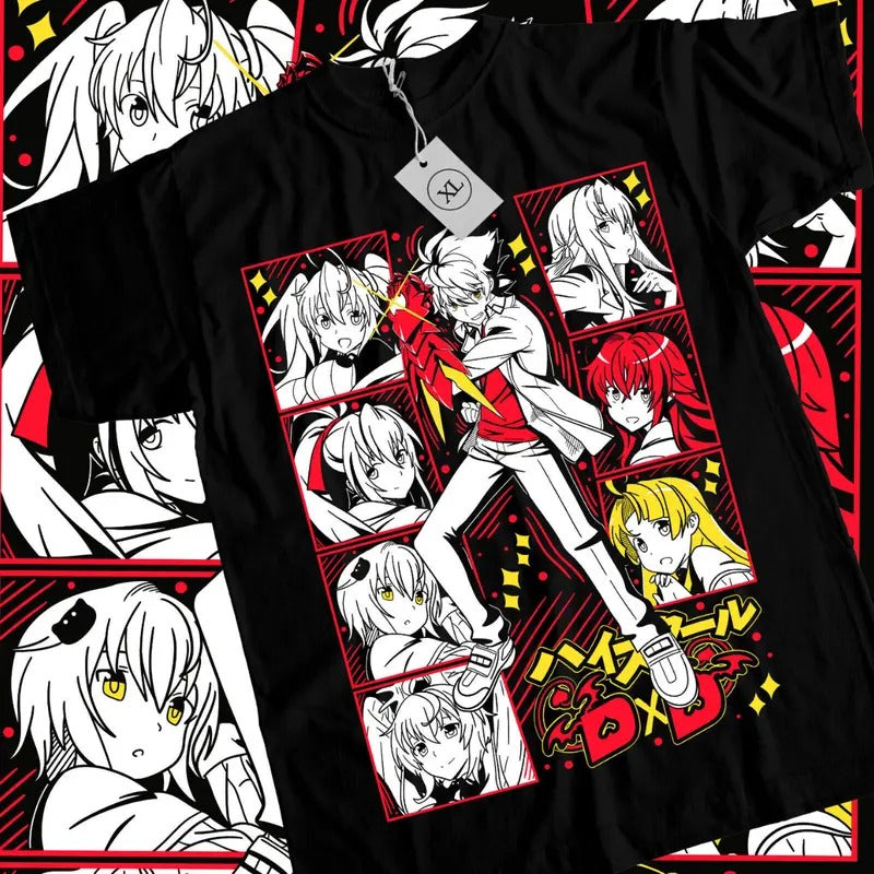 High School DxD Anime Issei Hyoudou Rias Akeno Girl - Adult & Kids T-Shirts, Sweatshirts & Hoodies apparel design preview 1