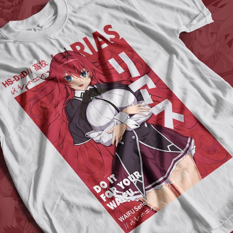 High School DxD Anime Rias Gremory Waifu Cute Girl - Adult & Kids T-Shirts, Sweatshirts & Hoodies apparel design preview 1