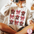High.Land Cow Coquette Blend Valentine Western - Adult & Kids T-Shirts, Sweatshirts & Hoodies apparel design preview 1