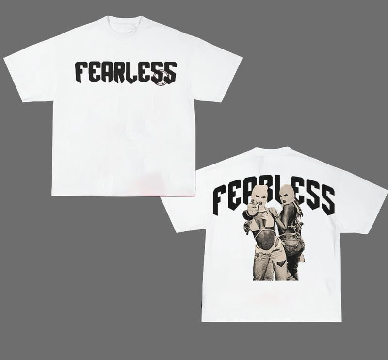 Hip Hop Streetwear Y2k Vintage Fearless Double Girl - Adult & Kids T-Shirts, Sweatshirts & Hoodies apparel design preview 1
