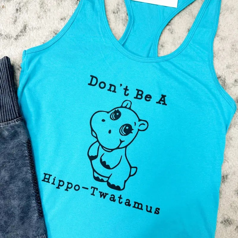 Hippo Tank - Adult & Kids T-Shirts, Sweatshirts & Hoodies apparel design preview 1