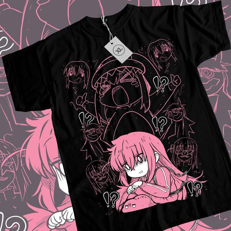 Hitori Gotou Bocchi Rock Kawaii Funny Yamada Anime - Adult & Kids T-Shirts, Sweatshirts & Hoodies apparel design preview 1