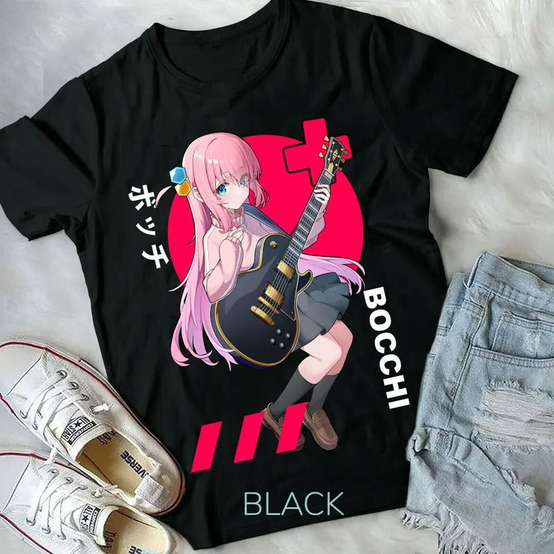 Hitori Gotou Bocchi Rock S 4XL Yamada Nijika Ijichi - Adult & Kids T-Shirts, Sweatshirts & Hoodies apparel design preview 1