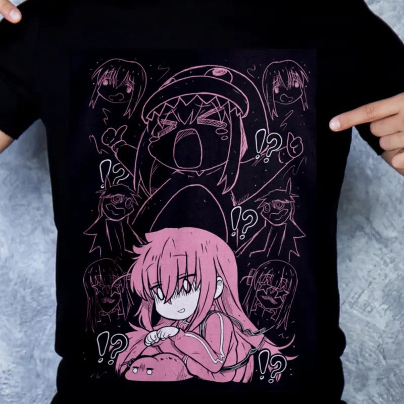 Hitori Gotou Bocchi Rock Yamada Nijika Ijichi Anime - Adult & Kids T-Shirts, Sweatshirts & Hoodies apparel design preview 1