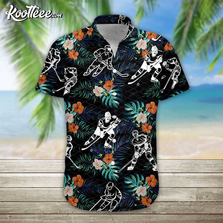 Hockey Aloha Beach Hawaiian - Adult & Kids T-Shirts, Sweatshirts & Hoodies apparel design preview 1