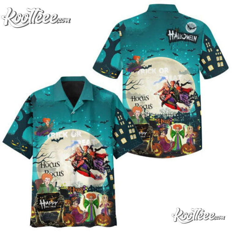Hocus Pocus Halloween Night Trendy Hawaiian - Adult & Kids T-Shirts, Sweatshirts & Hoodies apparel design preview 1