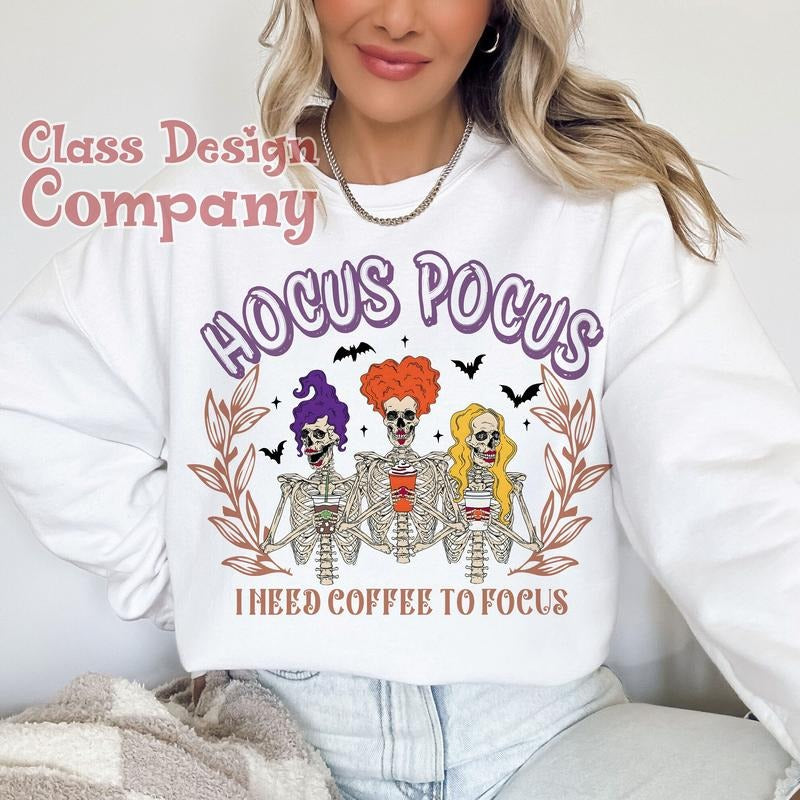 Hocus Pocus Halloween Sanderson Sisters Spooky Season - Adult & Kids T-Shirts, Sweatshirts & Hoodies apparel design preview 1