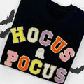 Hocus Pocus Letter Patch Chenille Patches Halloween - Adult & Kids T-Shirts, Sweatshirts & Hoodies apparel design preview 1