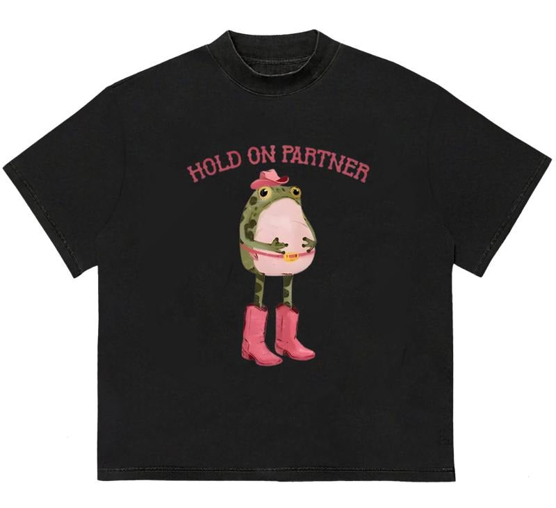Hold Partner I'M Growing Little Buckaroo Fans - Adult & Kids T-Shirts, Sweatshirts & Hoodies apparel design preview 1