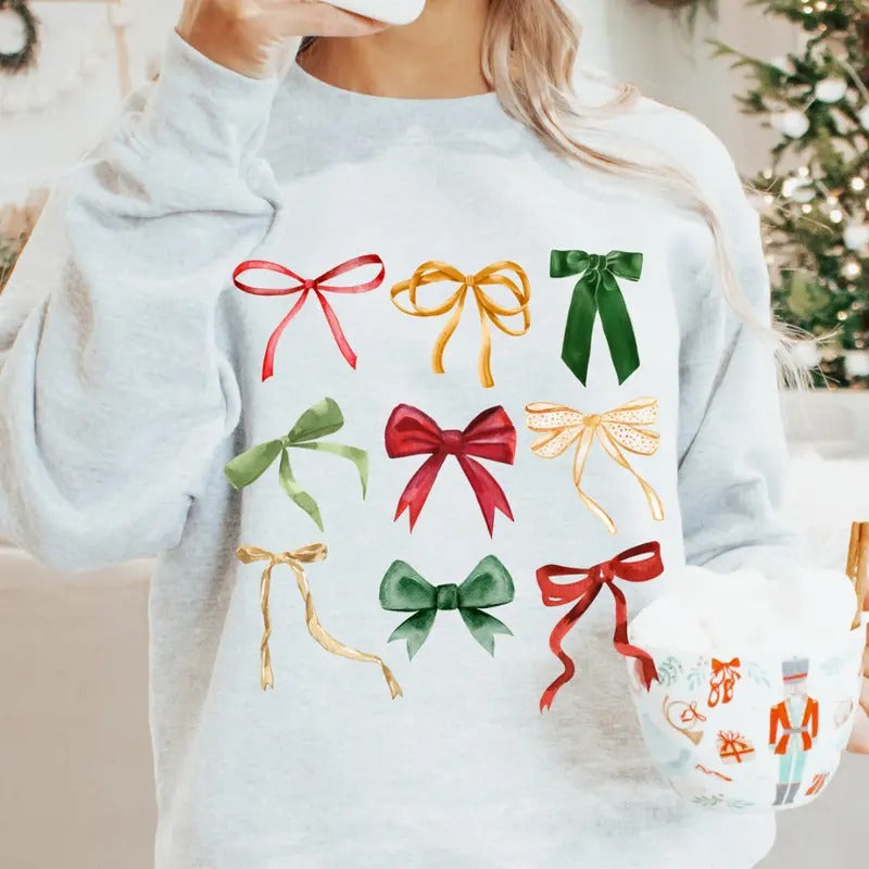 Bow Coquette New Festive Classic - Adult & Kids T-Shirts, Sweatshirts & Hoodies apparel design preview 1