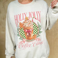 Holly Jolly Coffee Club Top - Adult & Kids T-Shirts, Sweatshirts & Hoodies apparel design preview 1