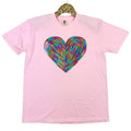 Holographic HEART Sequin Patch Comfort Colors BLOSSOM - Adult & Kids T-Shirts, Sweatshirts & Hoodies apparel design preview 1