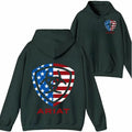 Ariat American Flag Emblem Patriotic Outdoor - Adult & Kids T-Shirts, Sweatshirts & Hoodies apparel design preview 1