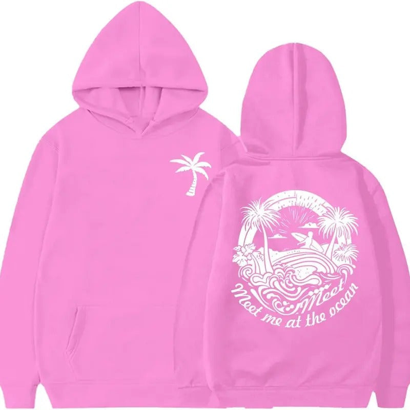 Cute Beach Printed 2024 New Fall Outfits Classic Fit - Adult & Kids T-Shirts, Sweatshirts & Hoodies apparel design preview 1