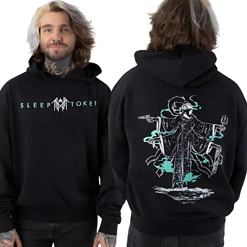 Sleep Token Ascensionism Acid Washed Band Outdoors - Adult & Kids T-Shirts, Sweatshirts & Hoodies apparel design preview 1