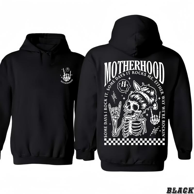 Motherhood Some Days I Rock Rocking Mom Vintage - Adult & Kids T-Shirts, Sweatshirts & Hoodies apparel design preview 1
