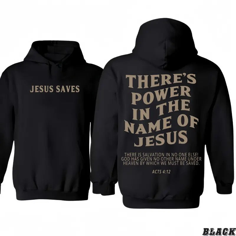 Theres Power Name Jesus Jesus_Save Vintage - Adult & Kids T-Shirts, Sweatshirts & Hoodies apparel design preview 1