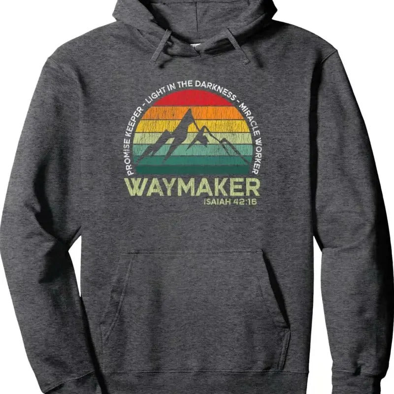 Vintage Waymaker Promise Keeper Miracle Worker - Adult & Kids T-Shirts, Sweatshirts & Hoodies apparel design preview 1