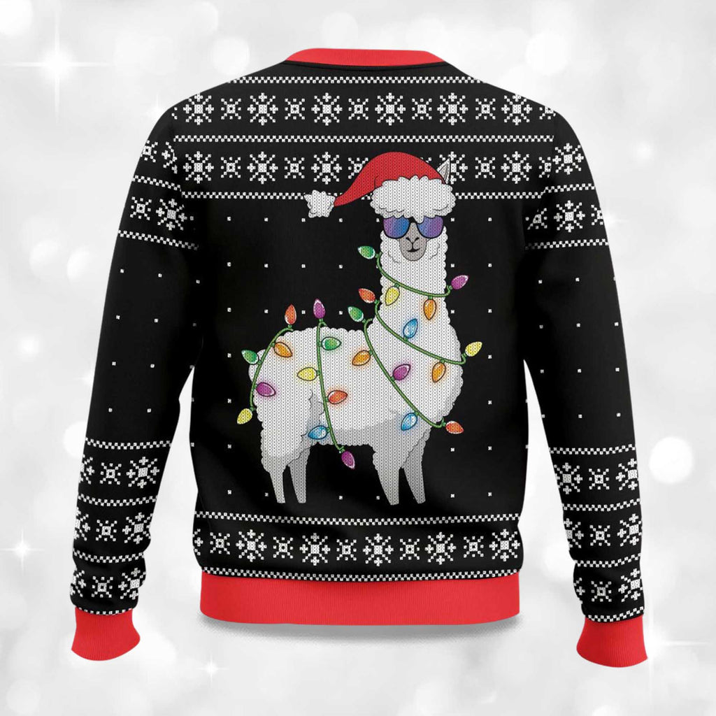 Merry Alpaca Ugly Christmas Sweater - Holiday Gift product image 4
