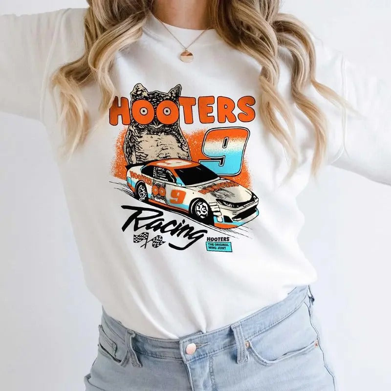 Hooters Racing Car - Adult & Kids T-Shirts, Sweatshirts & Hoodies apparel design preview 1